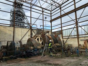 Reality Capture Laser Scanner Tripod 300x225 - Reality Capture - South Crofty Mine