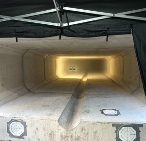 Confined Space Drone Inspection - Hinkley Point C Elios drone culvert 300x290 - Confined Space Drone Inspection - Hinkley Point C