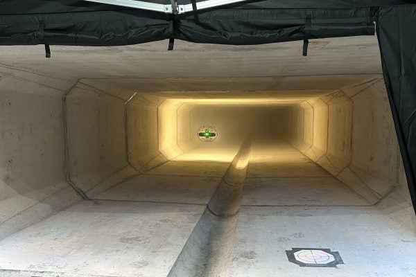 Elios drone culvert 600x400 - Confined Space Drone Inspection - Hinkley Point C
